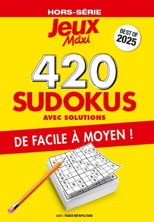Jeux de Maxi HS SUDOKU